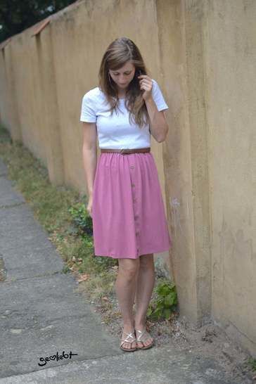 eBook - *LADIES BUTTON DRESS* KLEID MIT KNOPFLEISTE GR. 30 BIS 56
