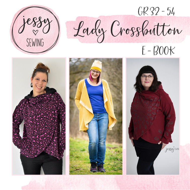 eBook - *Lady Crossbutton* Cardigan Jacke Nähanleitung 32 - 54