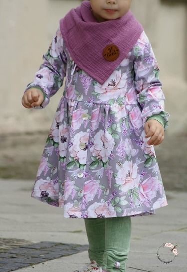 eBook - *GIRLS BUTTON DRESS*GR. 74 BIS 152 KLEID