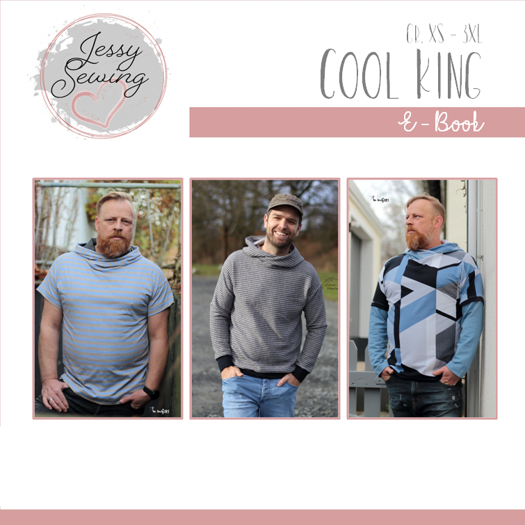 eBook - *Cool King* Hoodie, Shirt, T-Shirt, runder Saum