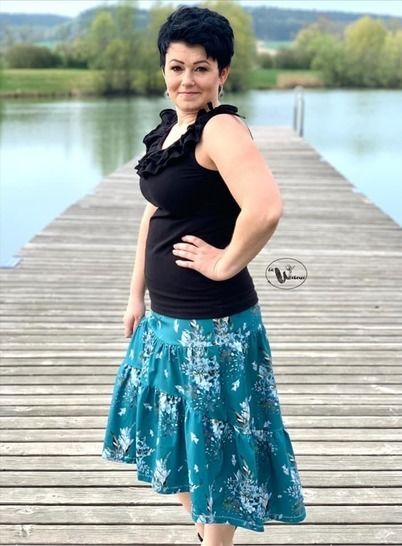 eBook - *Ladies Boho Skirt* Stufenrock mit Passe Gr. 32-56, Rock
