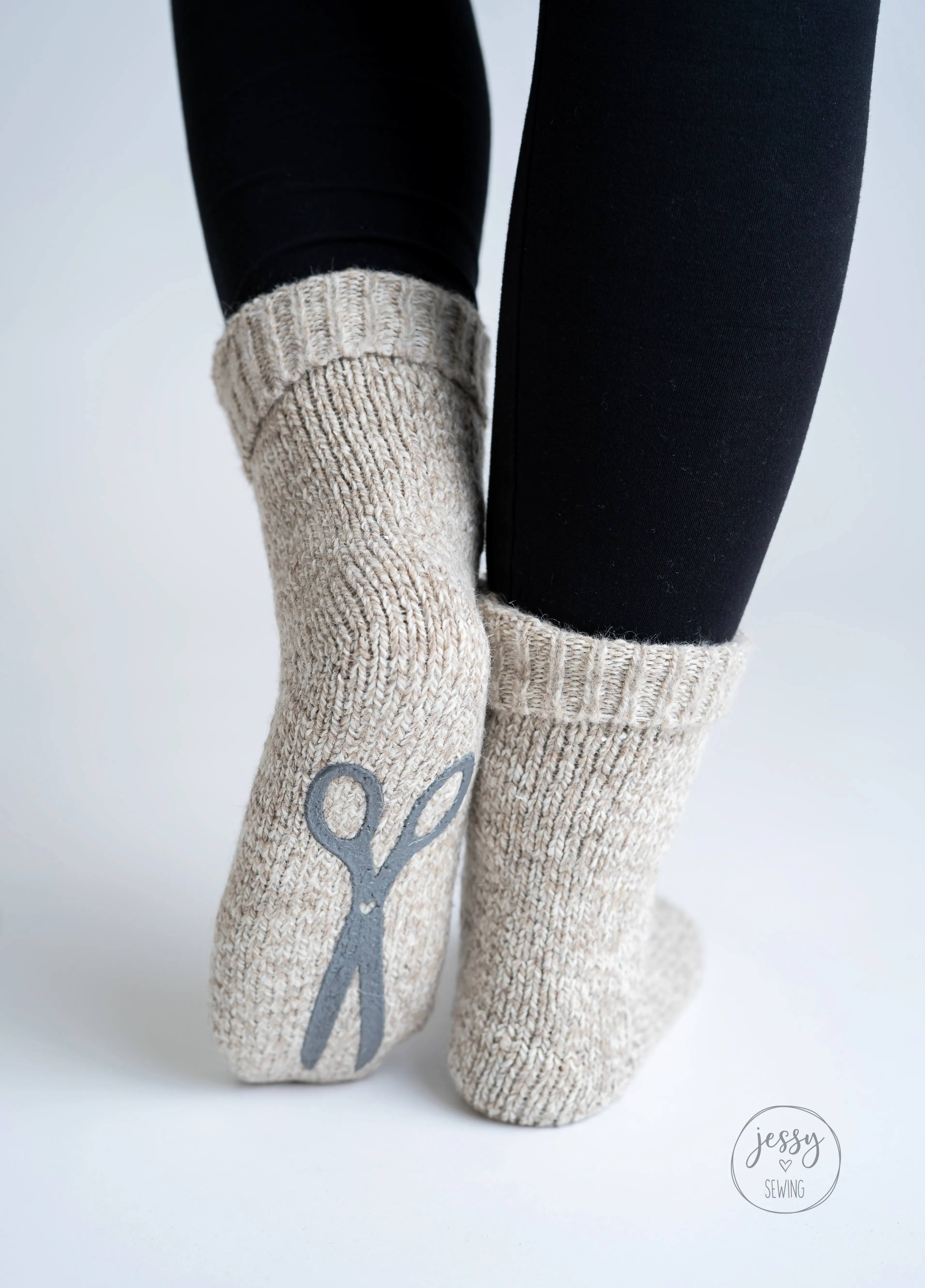 The Socks Stoppersocken mit Scherenmotiv The Socks Stoppersocken mit Scherenmotiv