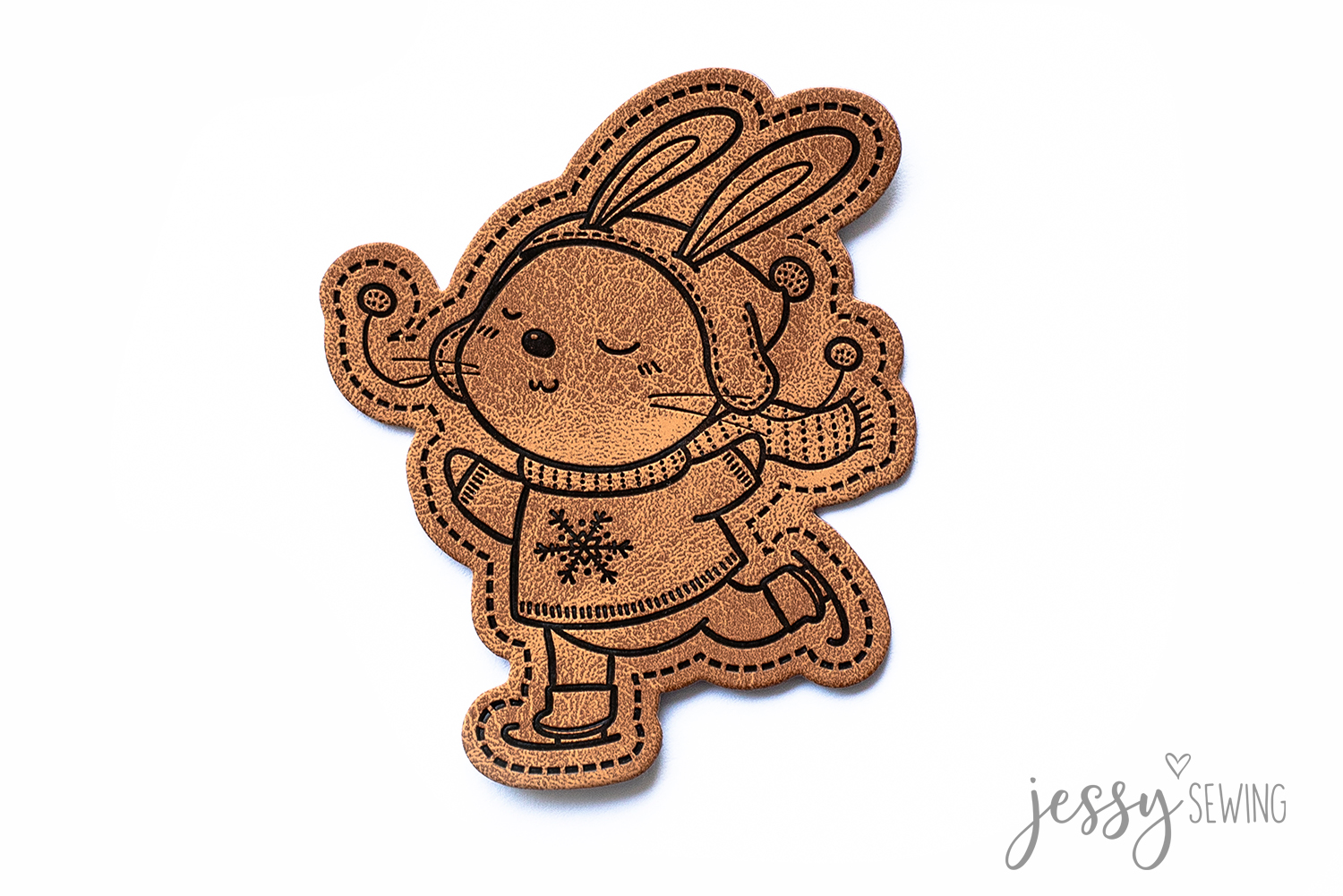 #342 Label "Schlittschuh Hase"