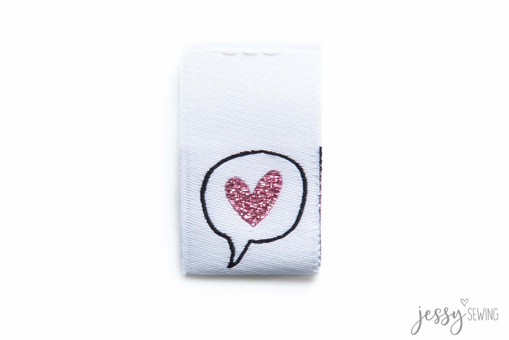 #291 Weblabel "Bubbleheart Glitter"