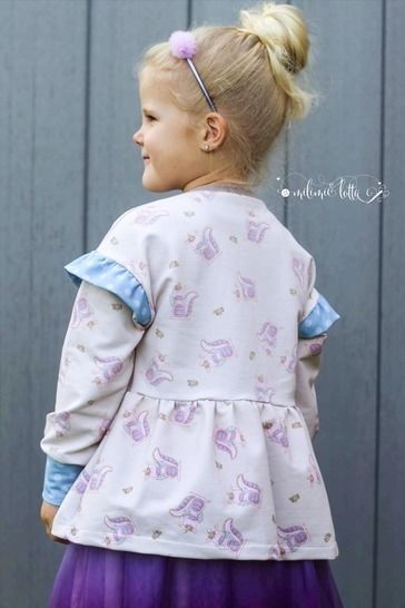 eBook - *GIRLS SWEATER DRESS*SWEATER HOODIEKLEID BALLONÄRMEL