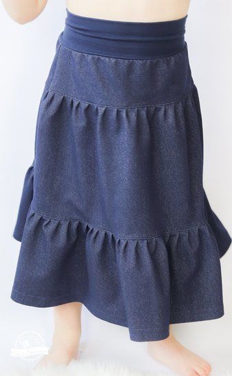 eBook - *Girls Boho Skirt* Stufenrock mit Passe Gr. 74-158, Rock