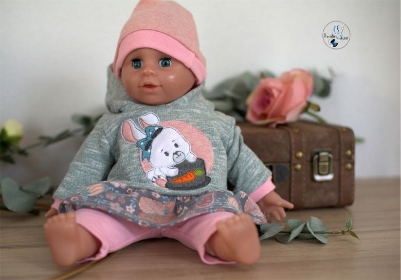 eBook - *Püppi´s little Diva* Puppenkleid, inkl. Beanie & Leggings