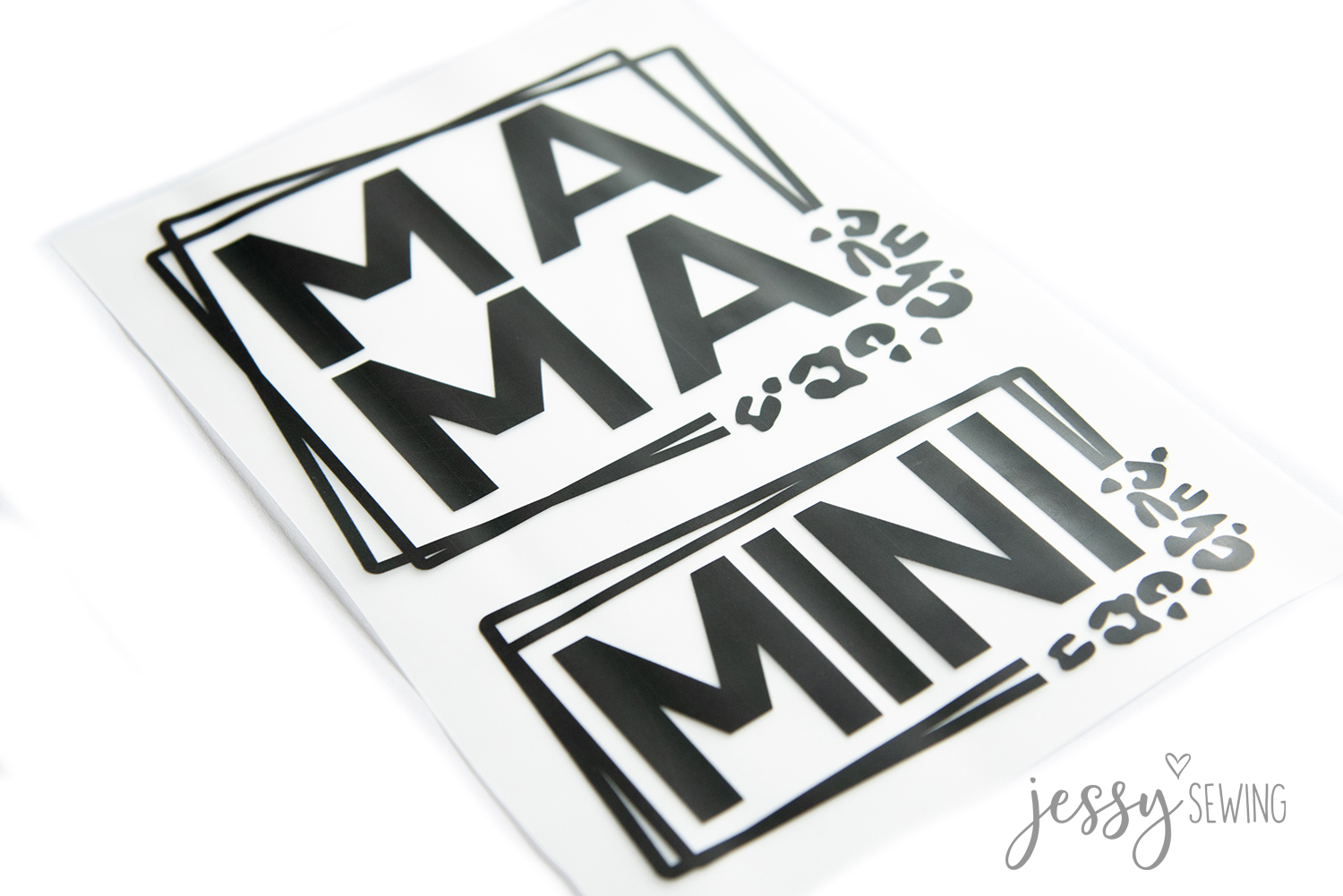 Bügelbild "Mama" "Mini" Bügelbild "Mama" "Mini"
