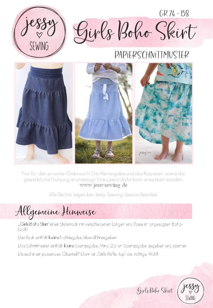Girls Boho Skirt