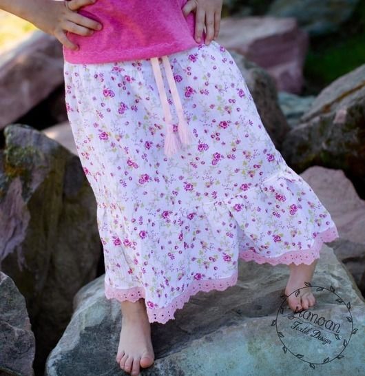 eBook - *Girls Boho Skirt* Stufenrock mit Passe Gr. 74-158, Rock