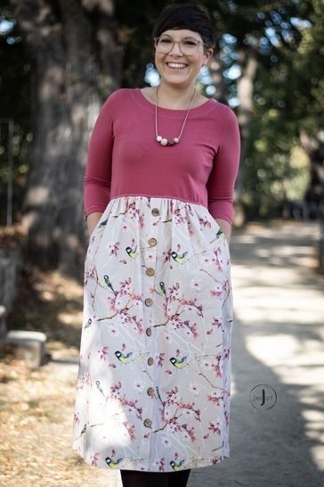eBook - *LADIES BUTTON DRESS* KLEID MIT KNOPFLEISTE GR. 30 BIS 56