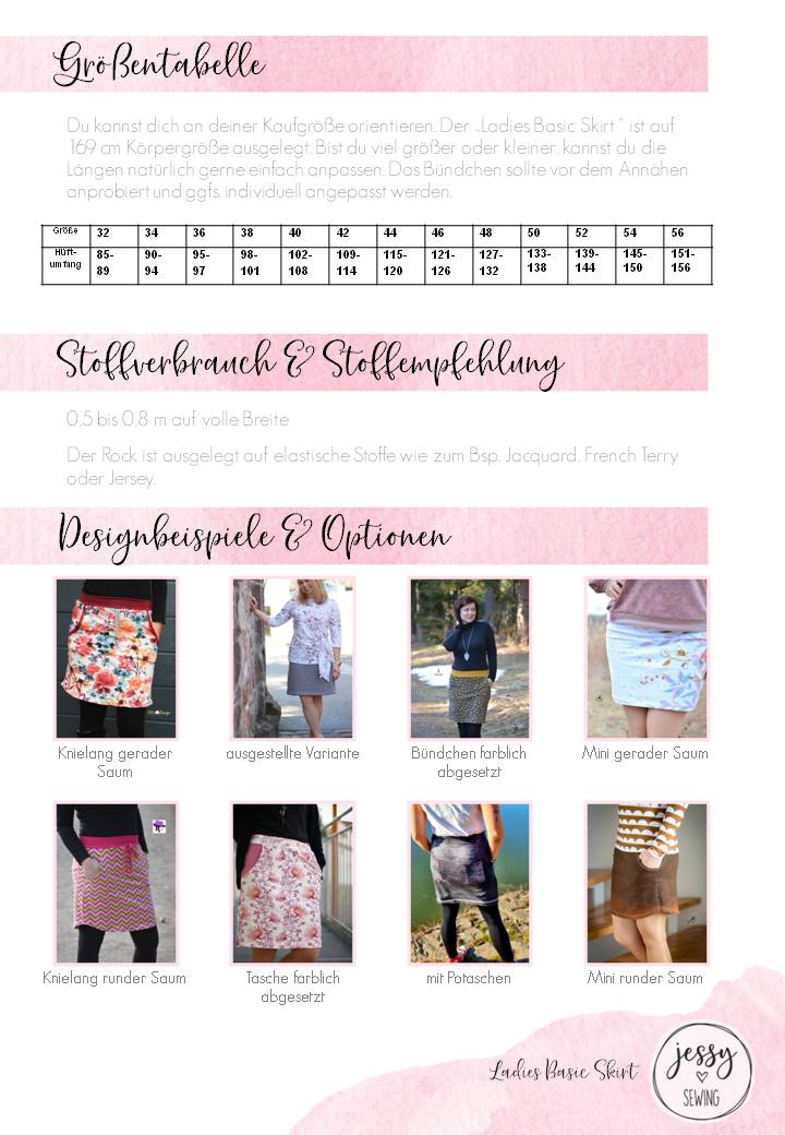 Ladies Basic Skirt