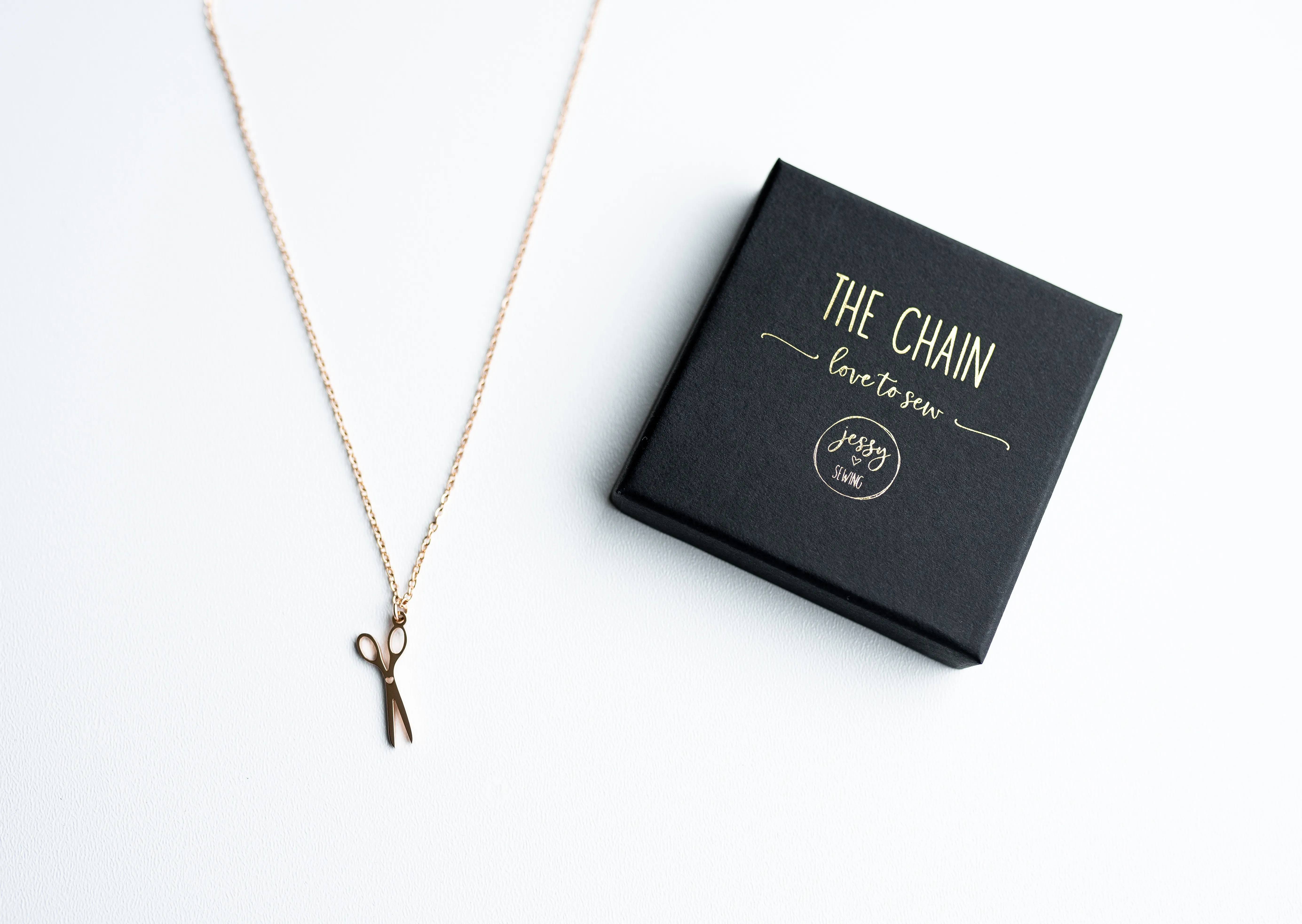 The Chain Kette mit Scherenanhänger