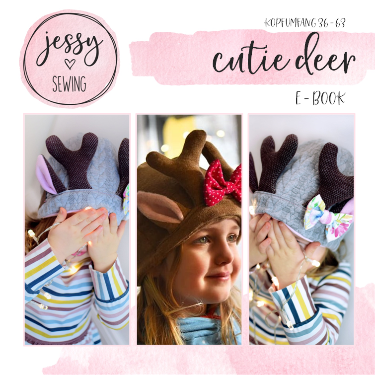 eBook - *cutie deer*Reh-Beanie, Rehkitz Beanie Kopfumfang 36 - 63