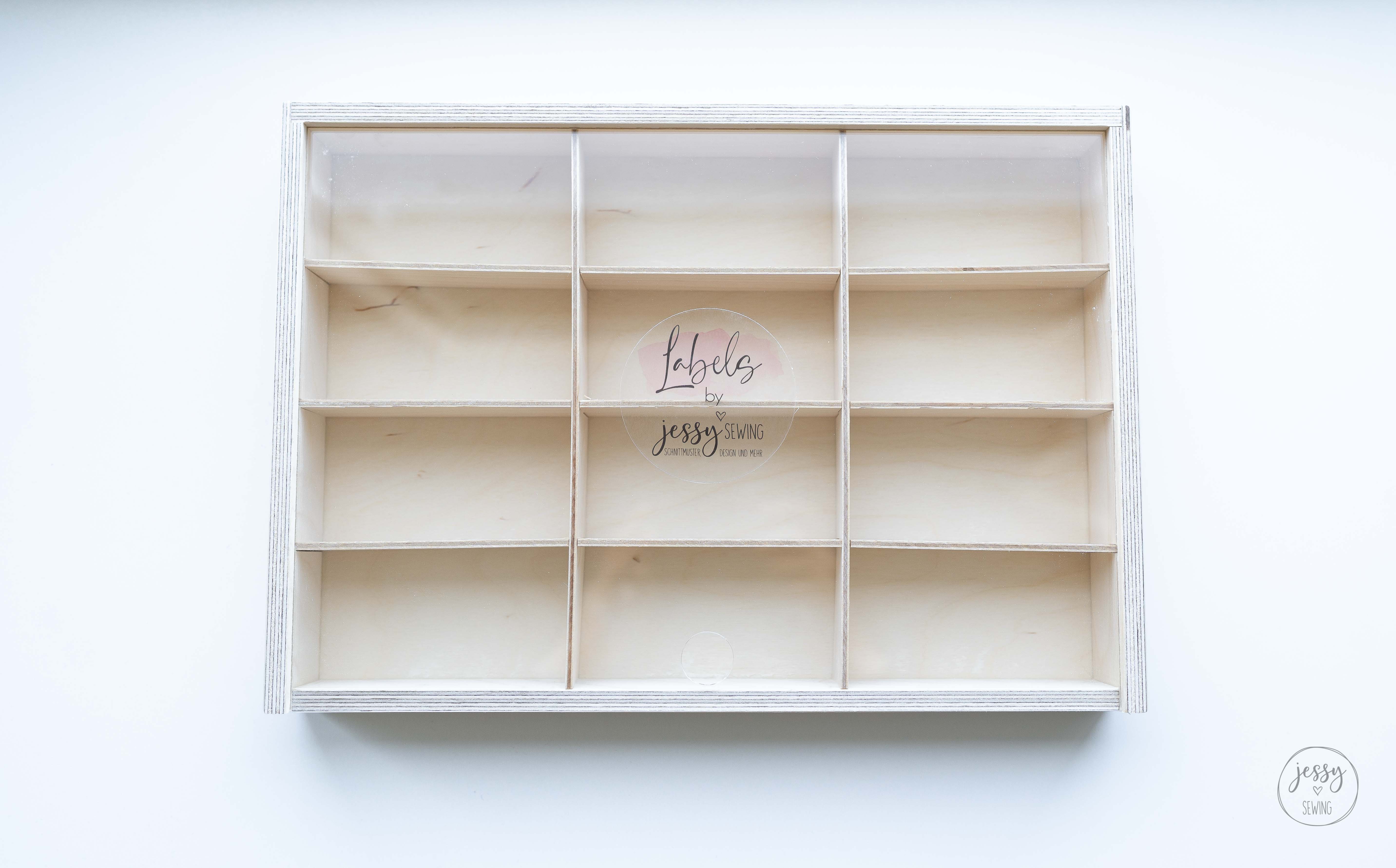 Label-Box aus Holz