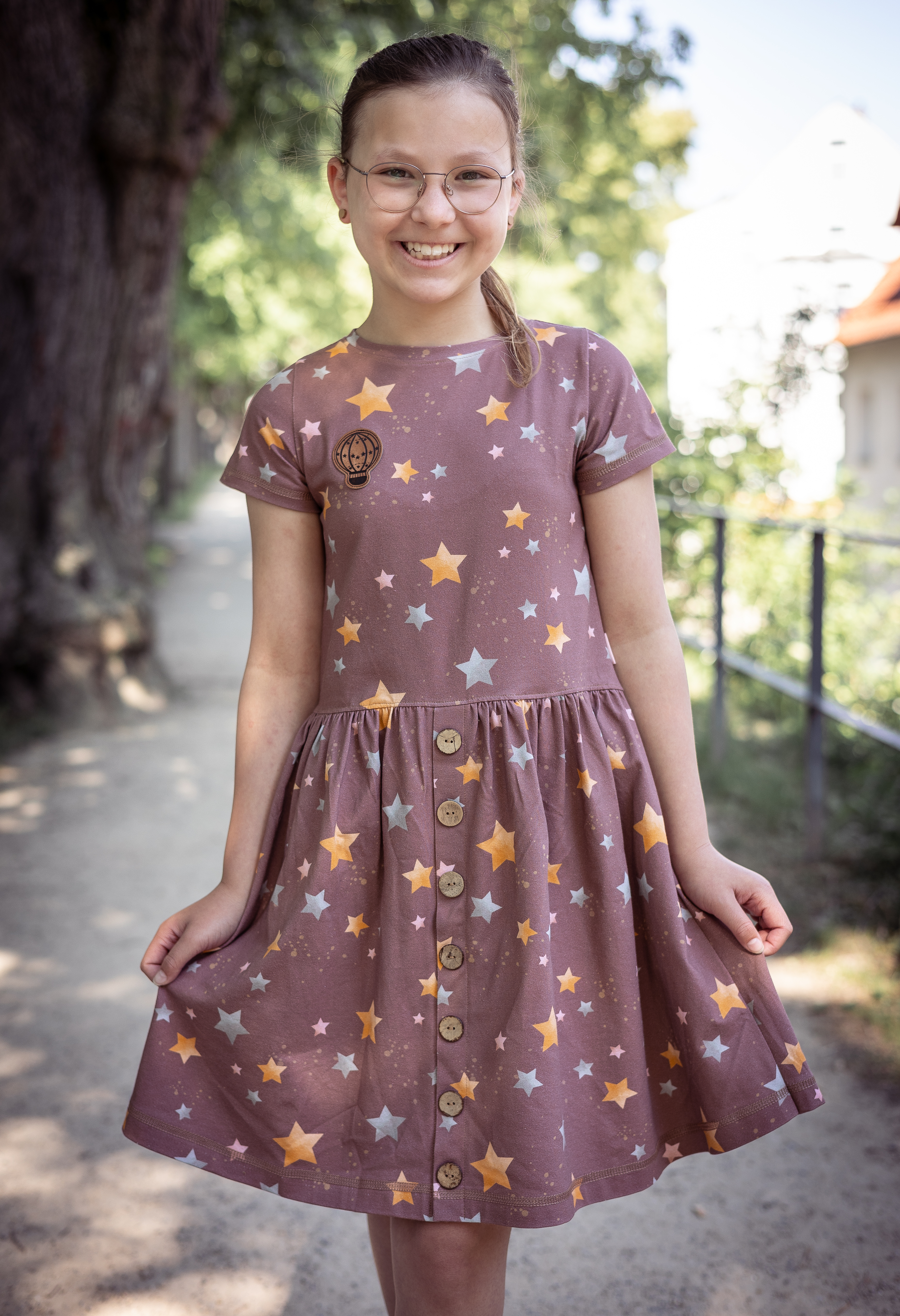 Girls Button Dress Girls Button Dress