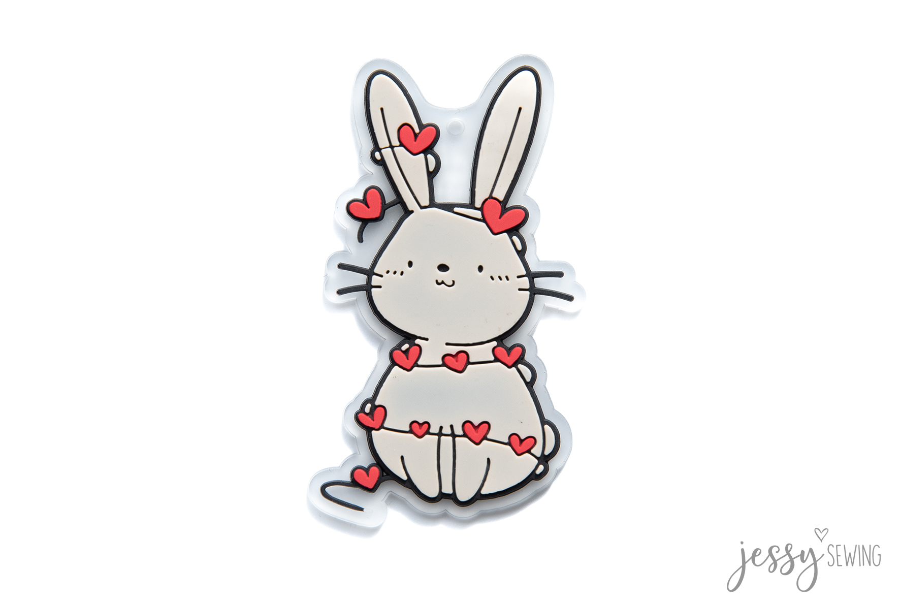 #298 Gummilabel/Anhänger "Rabbit"