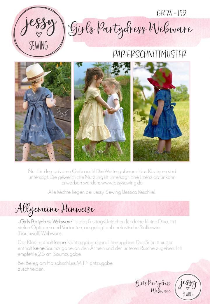 Girls Partydress Webware