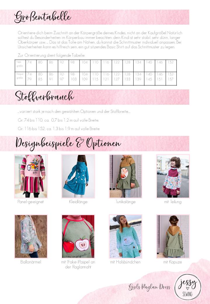 Girls Raglan Dress