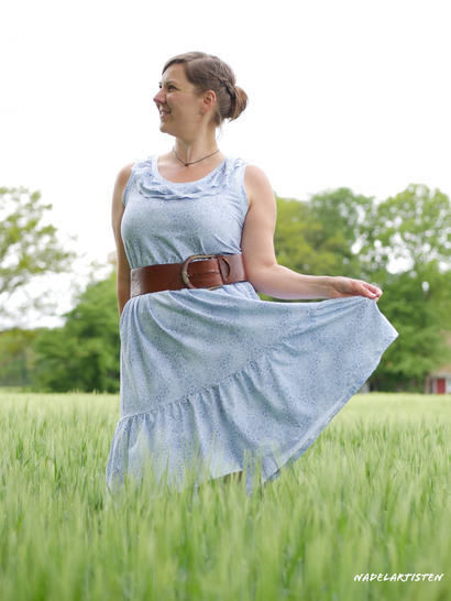 eBook - *LADIES RUFFLE DRESS* SOMMERKLEID GR. 32 BIS 56 BOHO
