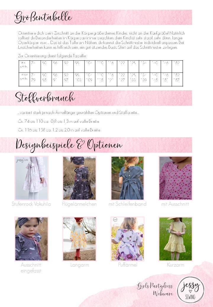 Girls Partydress Webware