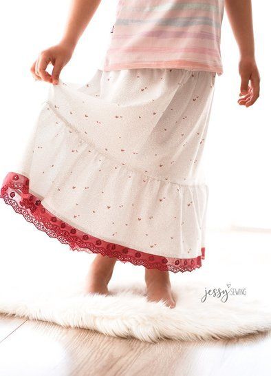 eBook - *Girls Boho Skirt* Stufenrock mit Passe Gr. 74-158, Rock