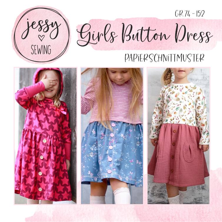 Girls Button Dress Girls Button Dress