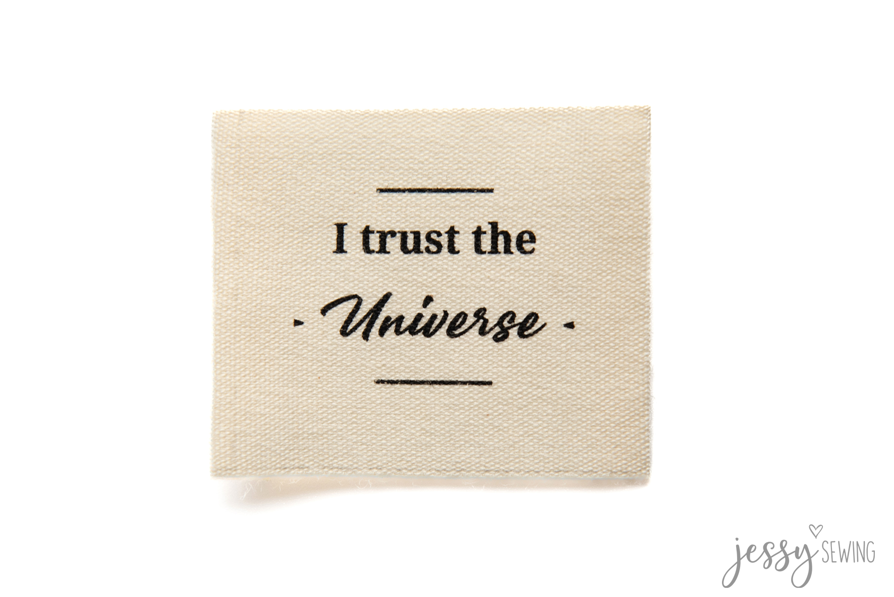 #278 Baumwolllabel "Trust the Universe"