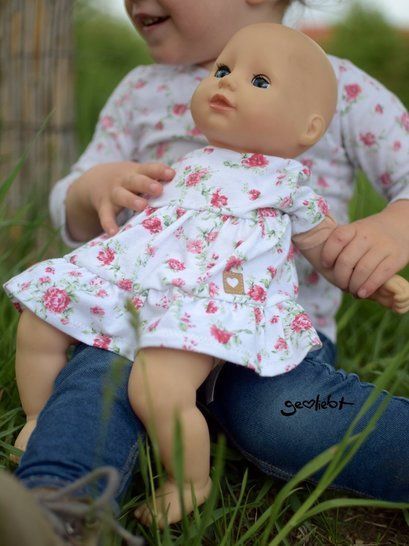 eBook - *PÜPPIS PARTYDRESS* PUPPENKLEID BOHO INKL. BEANIE & LEGGINGS