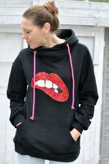 eBook LADIES SWEATER DRESS SWEATER HOODIEKLEID BALLONARMEL