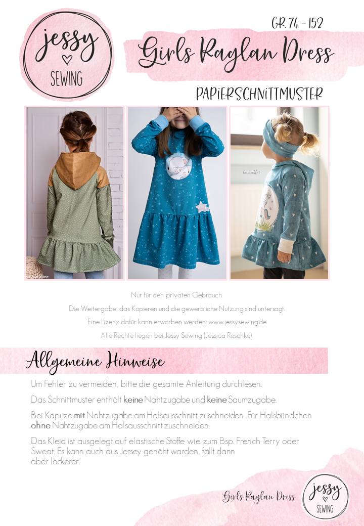 Girls Raglan Dress