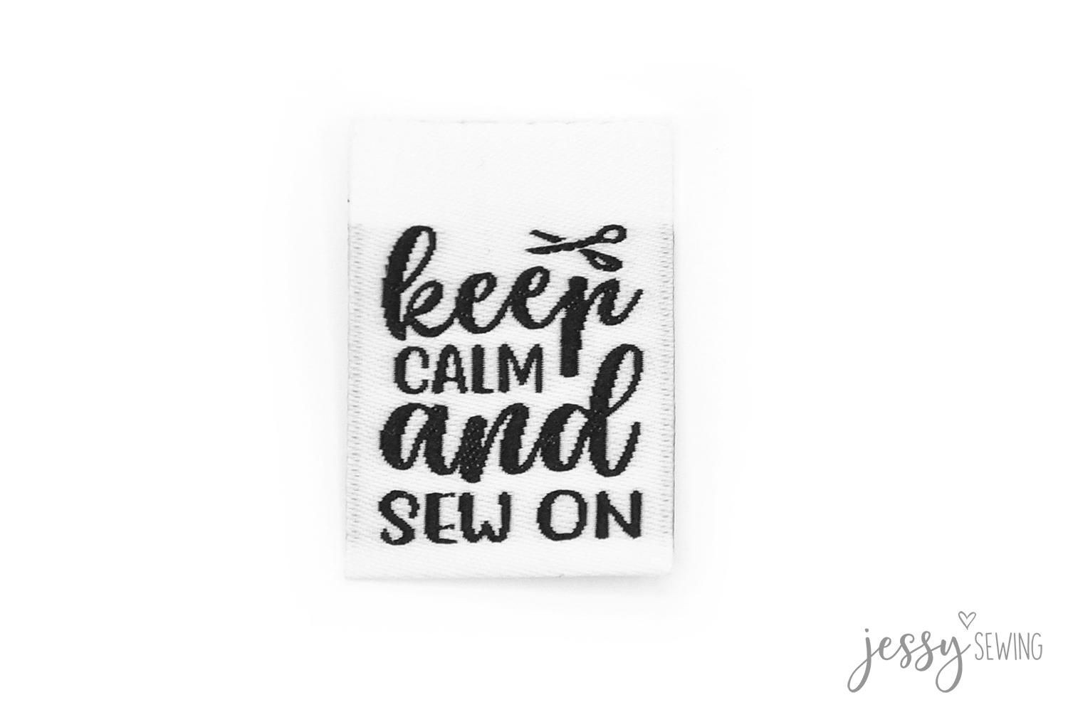 #27 Weblabel "keep calm and sew on"