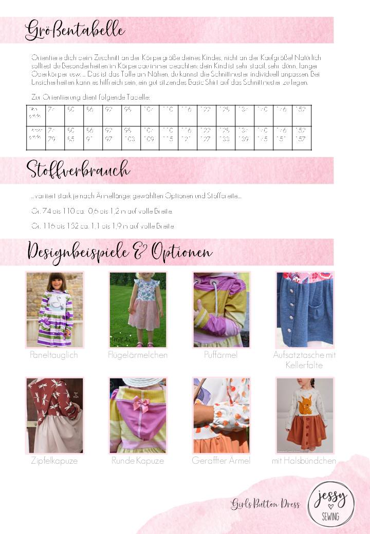 Girls Button Dress Girls Button Dress