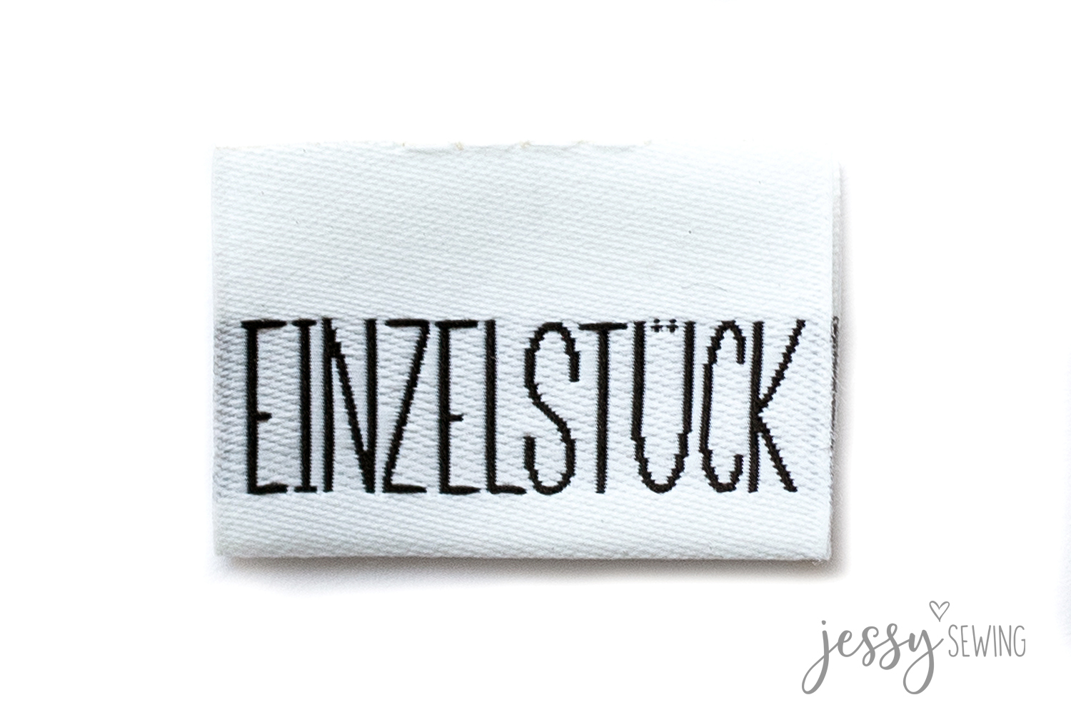 #329 Weblabel "Einzelstück" white