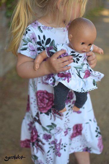 eBook - *PÜPPIS PARTYDRESS* PUPPENKLEID BOHO INKL. BEANIE & LEGGINGS