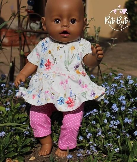 eBook - *PÜPPIS PARTYDRESS* PUPPENKLEID BOHO INKL. BEANIE & LEGGINGS
